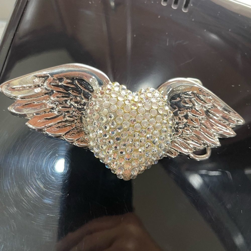 Bridget Belt Buckle Heart Stone